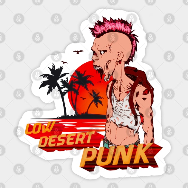 Low Desert Punk Sticker by AdeGee